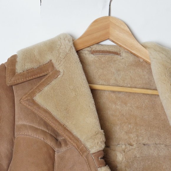 Vintage Sawyer of Napa Spring Lamb Shearling Coat - Picture 7 of 9